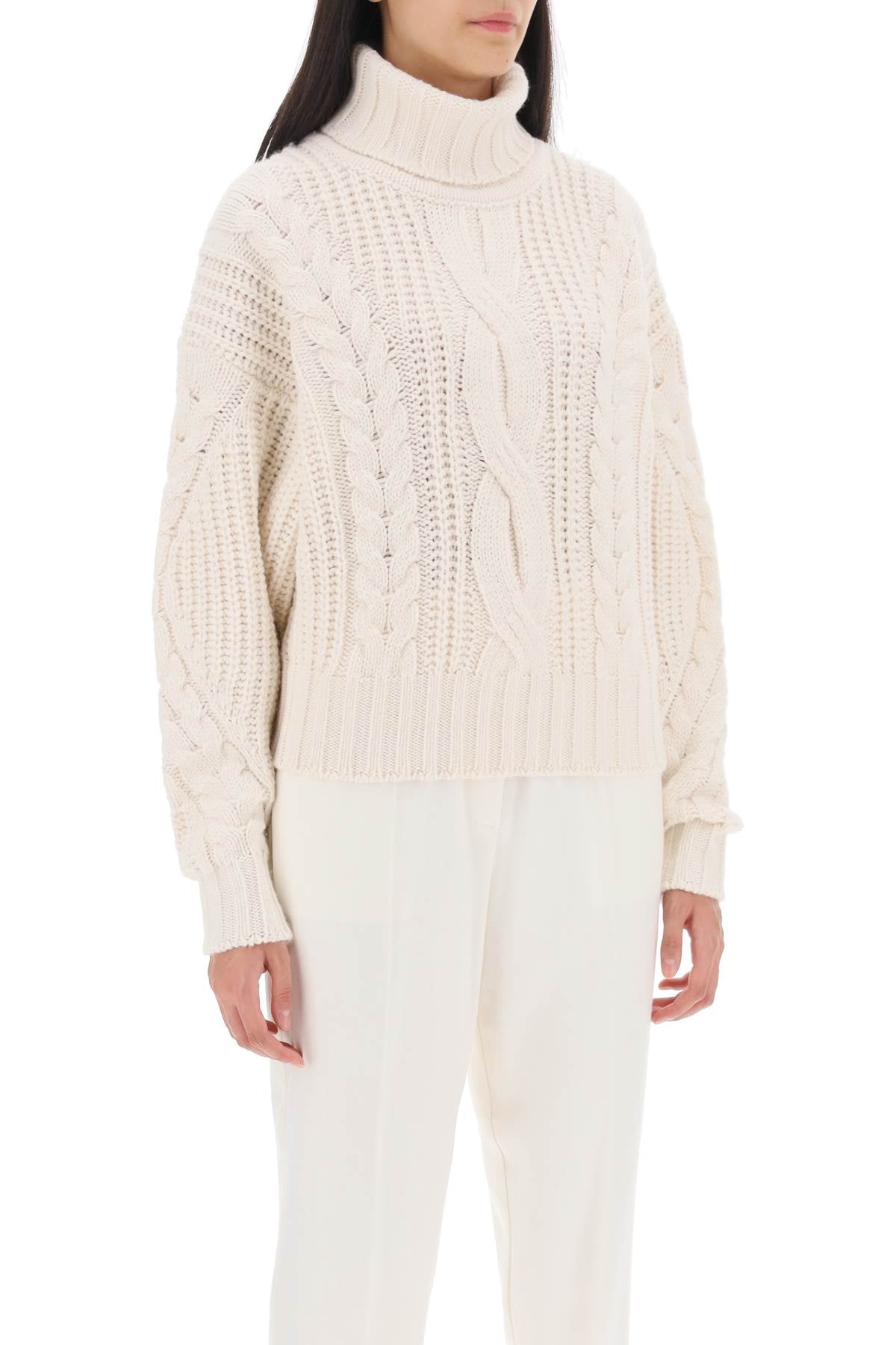 Mvp wardrobe visconti cable knit sweater-1