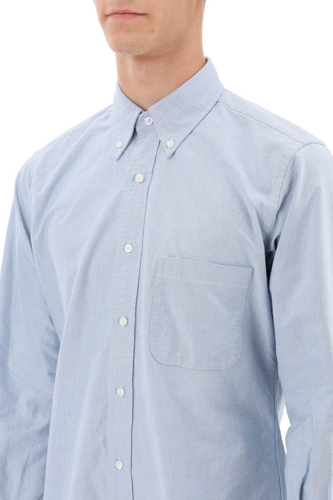 Thom browne oxford cotton button-down shirt-3