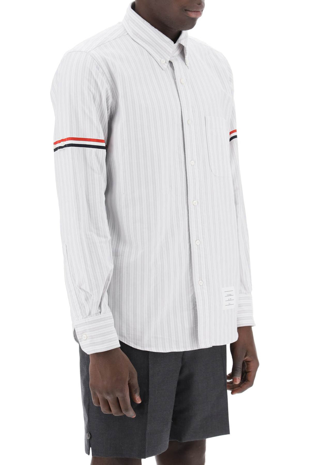 Thom browne striped oxford shirt-1