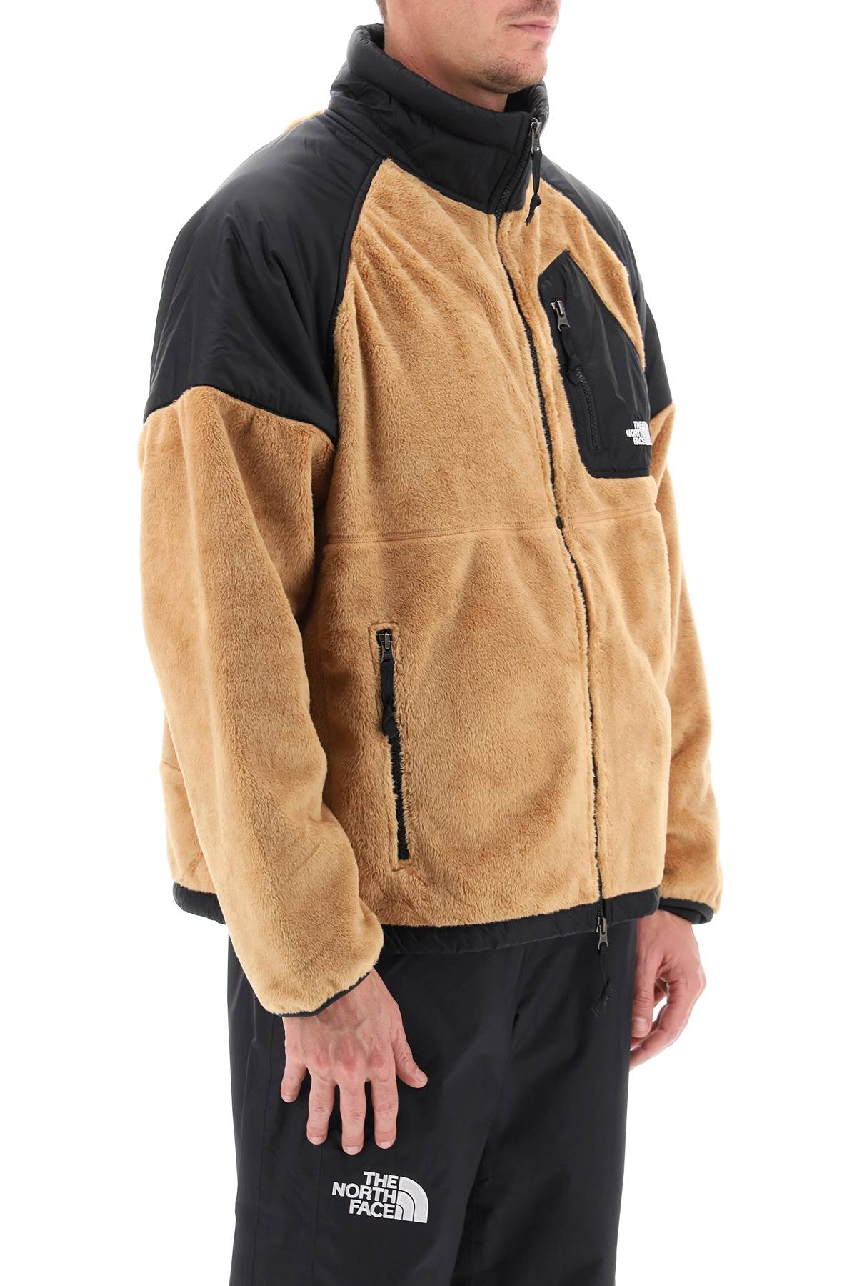The north face fleece jacket with nylon inserts-1