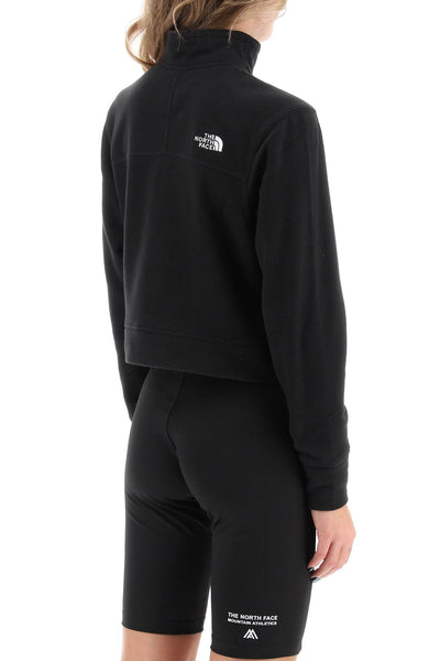 The north face glacer cropped fleece sweatshirt-2