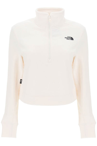 The north face glacer cropped fleece sweatshirt-0