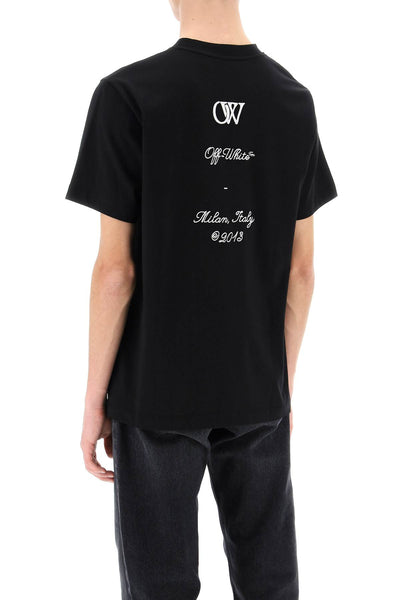 Off-white crew-neck t-shirt with 23 logo-2