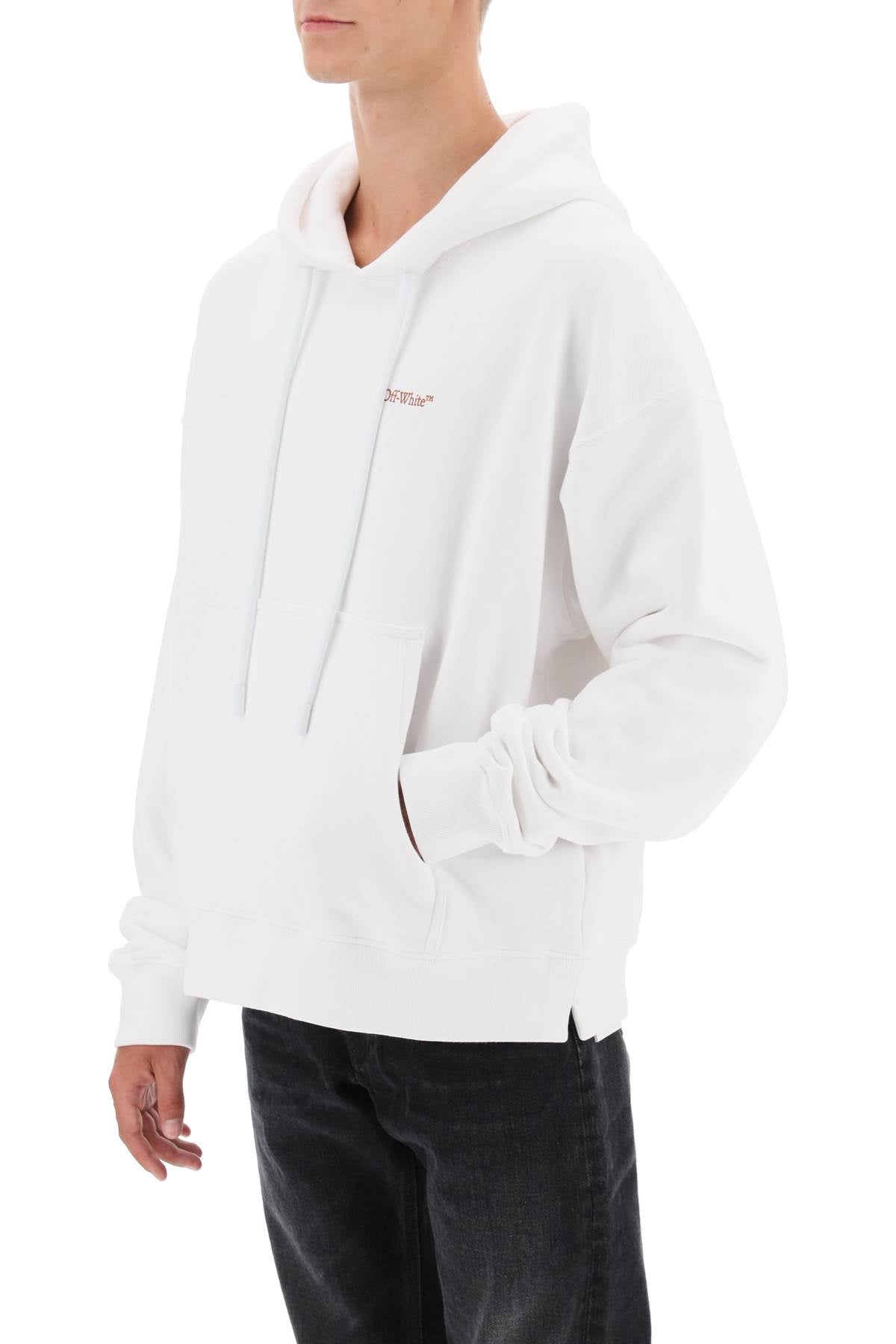 Off-white hoodie with back arrow print-3