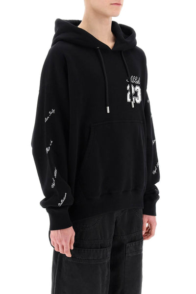Off-white skate hoodie with 23 logo-1
