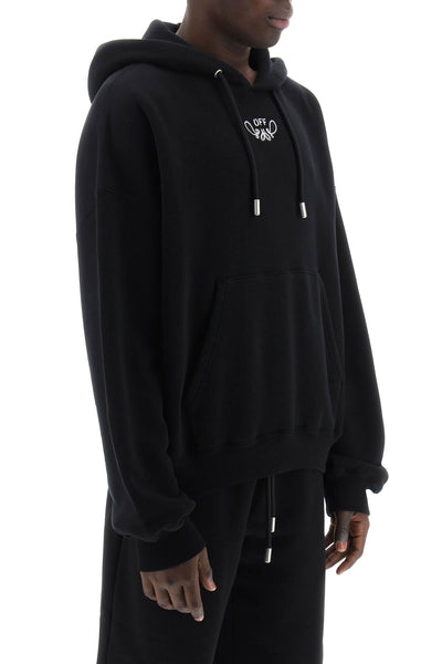 Off-white hooded sweatshirt with paisley-1