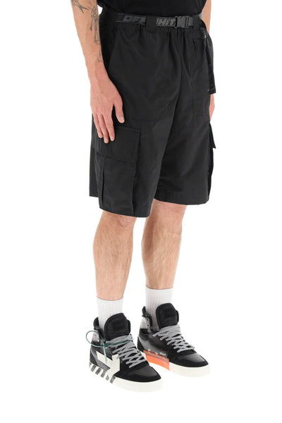 Off-white industrial cargo shorts-1