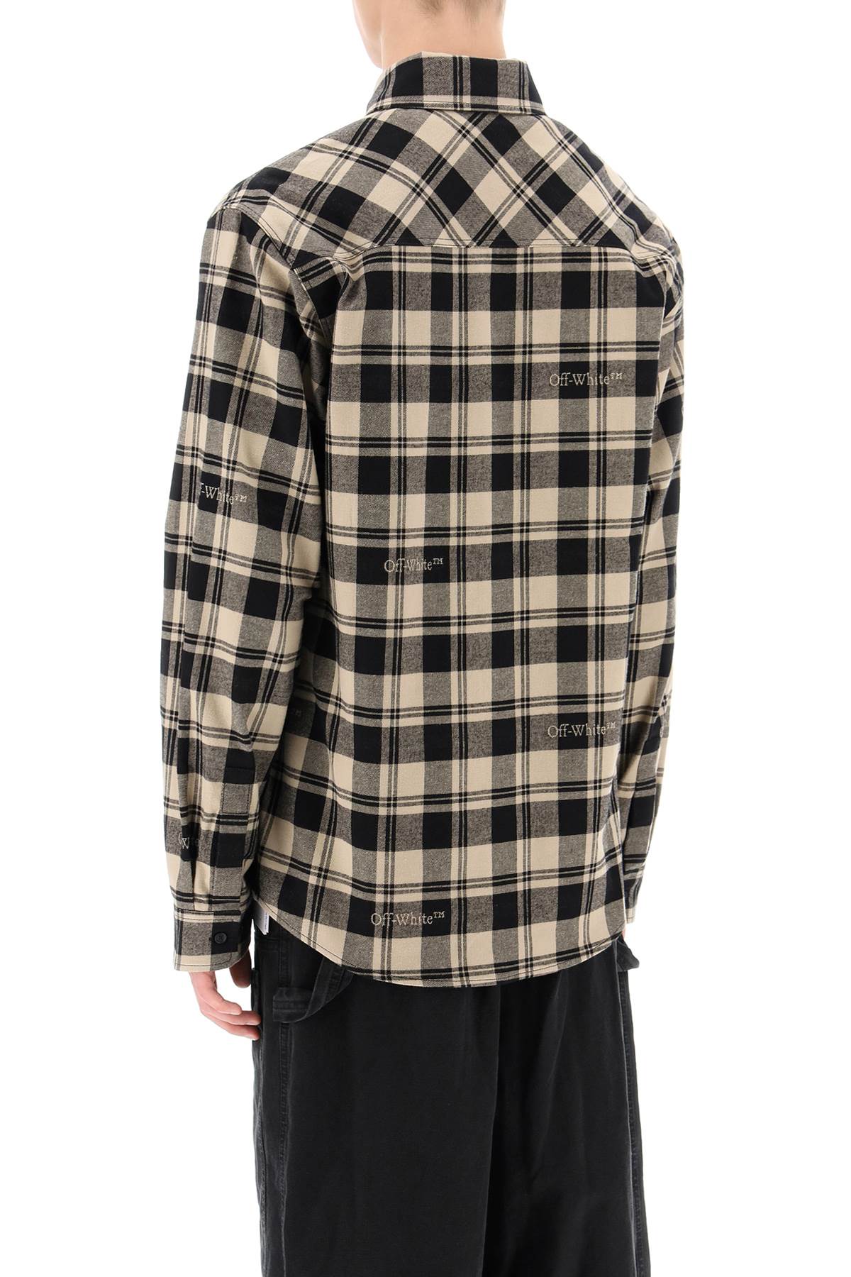 Off-white check flannel shirt-2