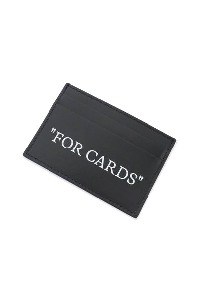 Off-white bookish card holder with lettering-1