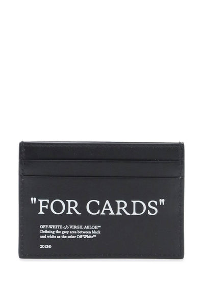 Off-white bookish card holder with lettering-2