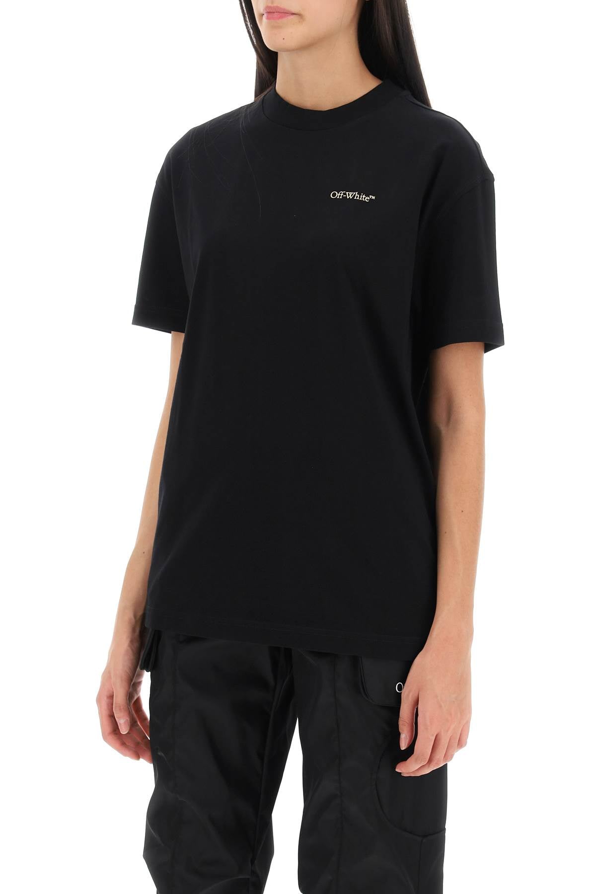 Off-white t-shirt with back embroidery-3