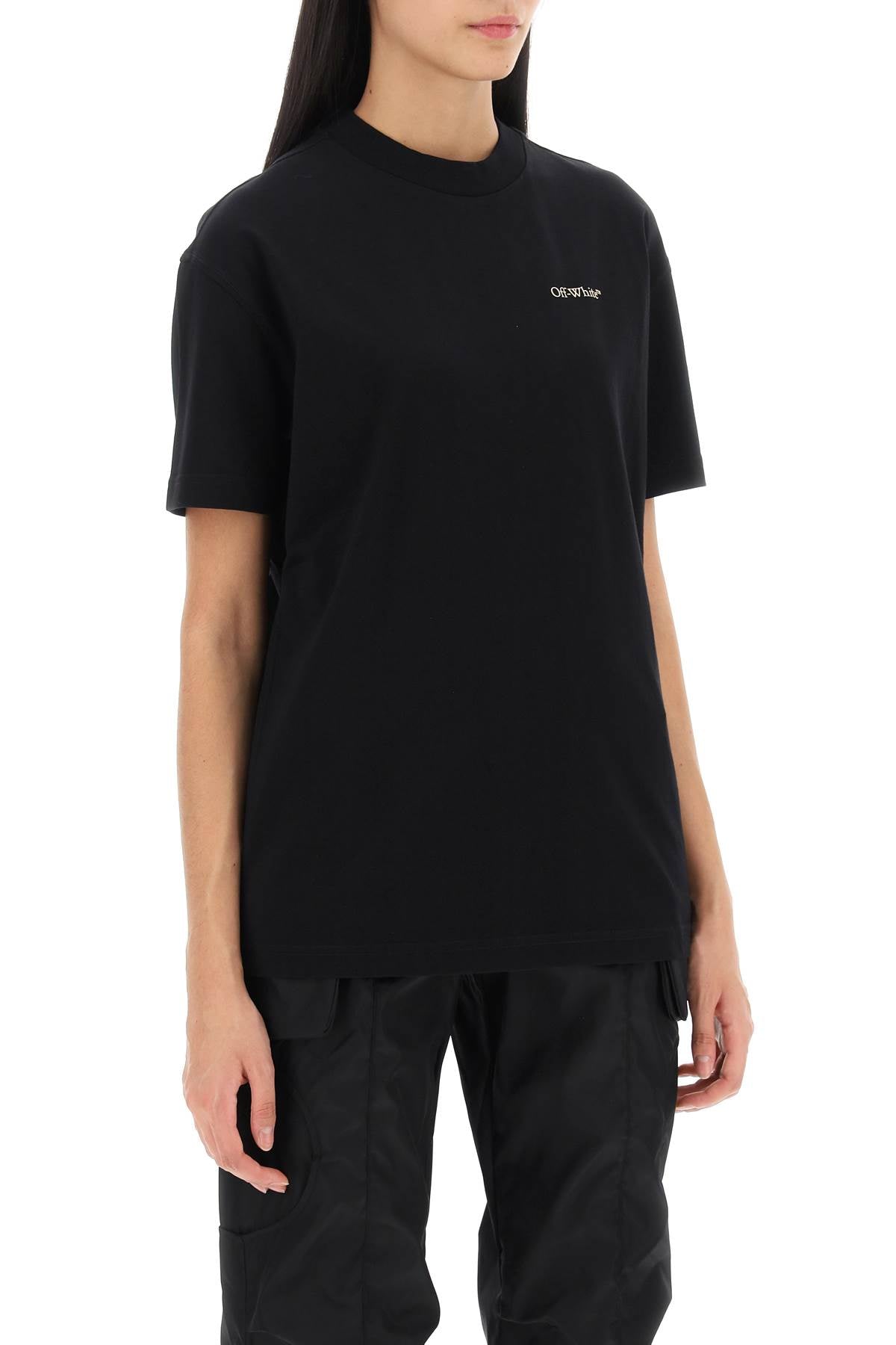 Off-white t-shirt with back embroidery-1