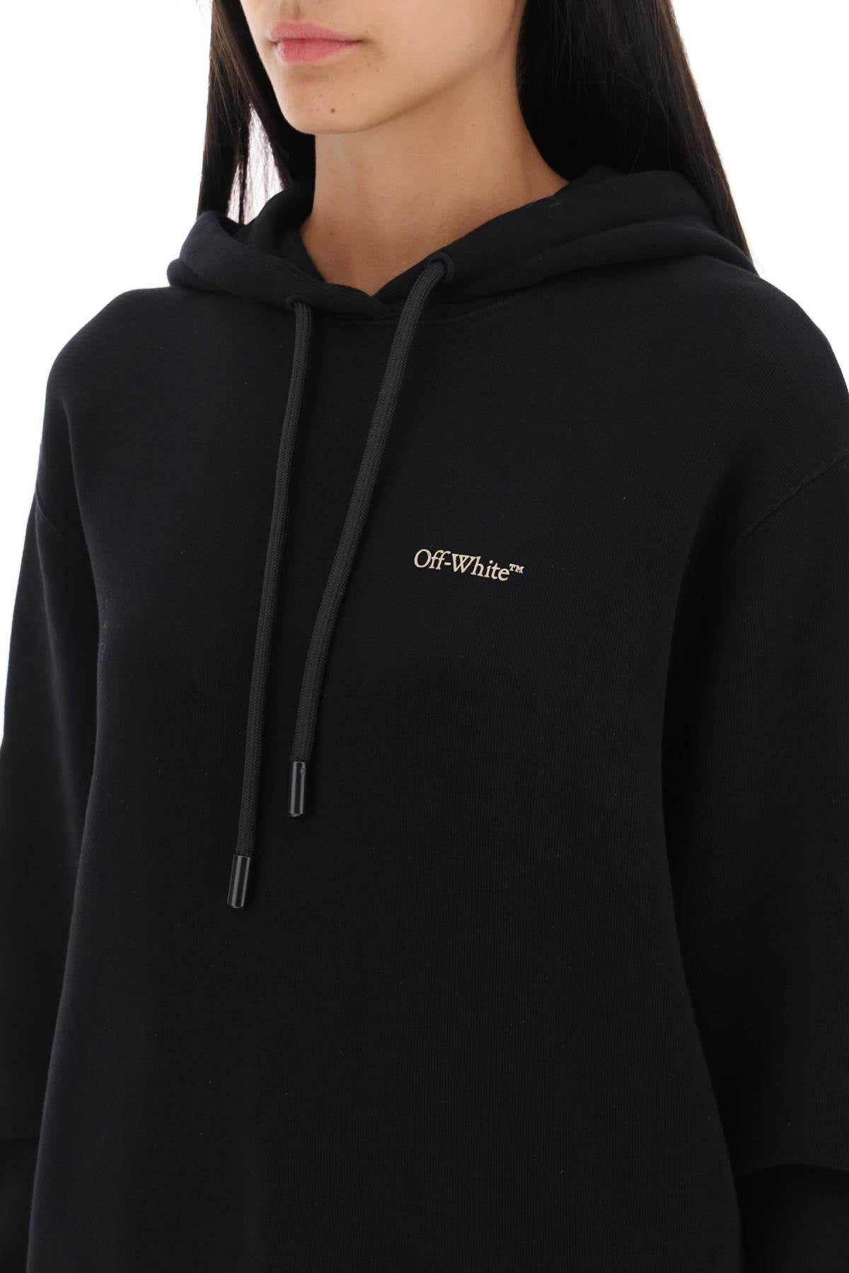 Off-white hoodie with back embroidery-3