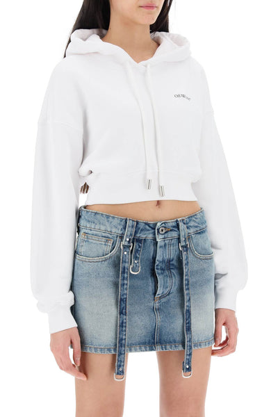 Off-white x-ray arrow cropped hoodie-1