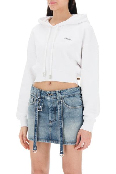 Off-white x-ray arrow cropped hoodie-3