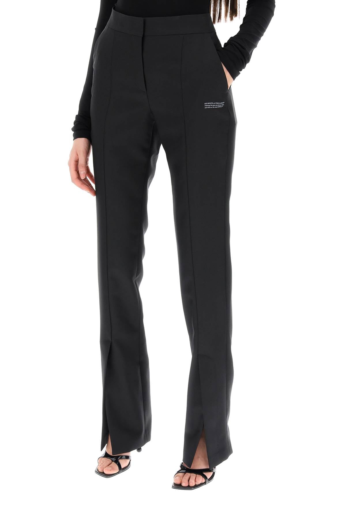 Off-white corporate tailoring pants-2