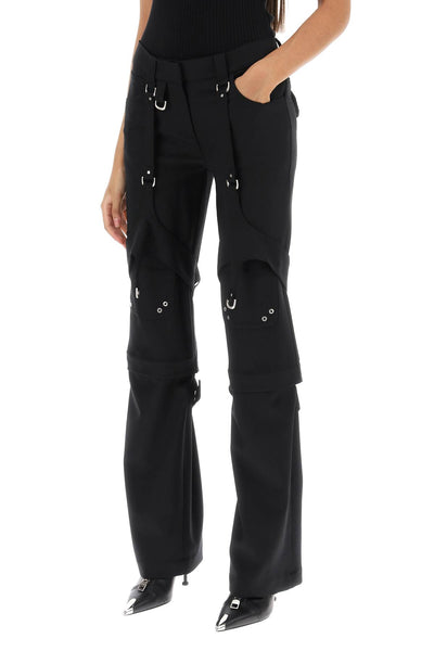 Off-white cargo pants in wool blend-3