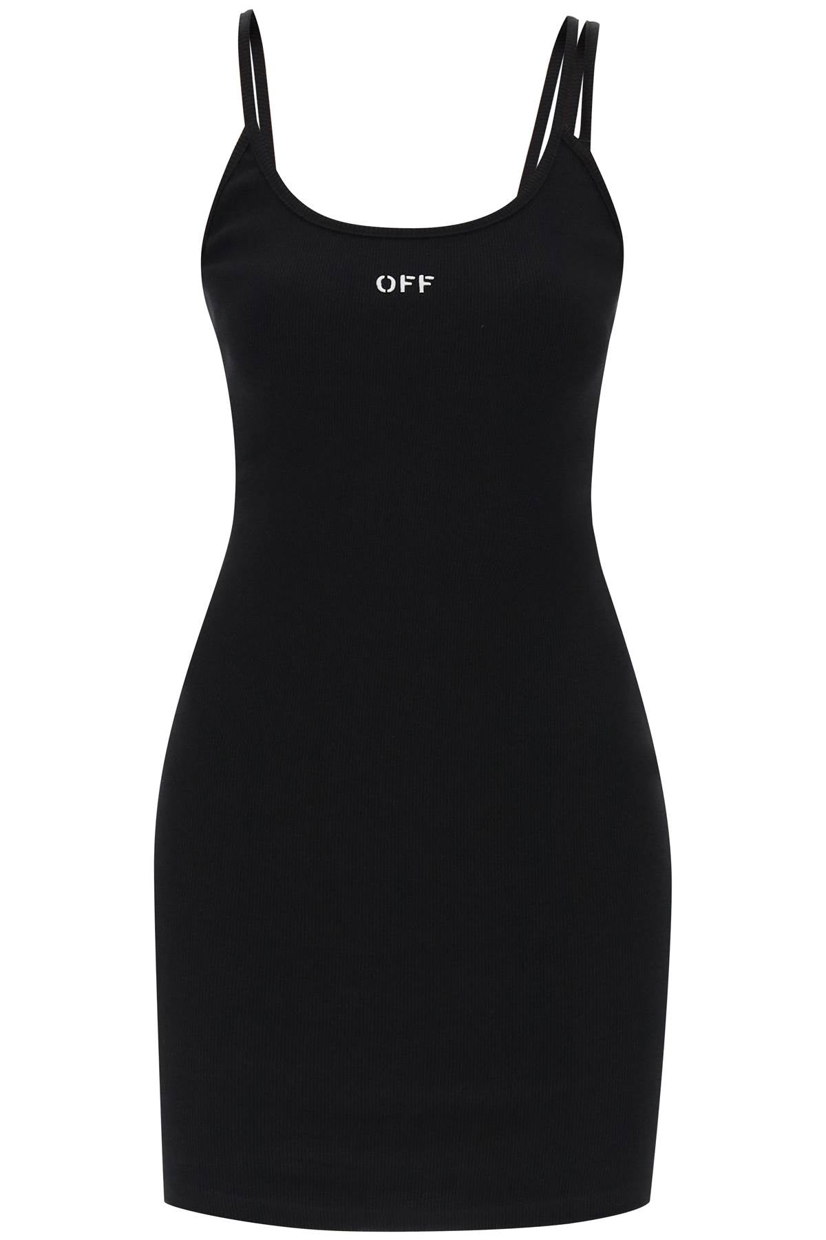 Off-white tank dress with off embroidery-0