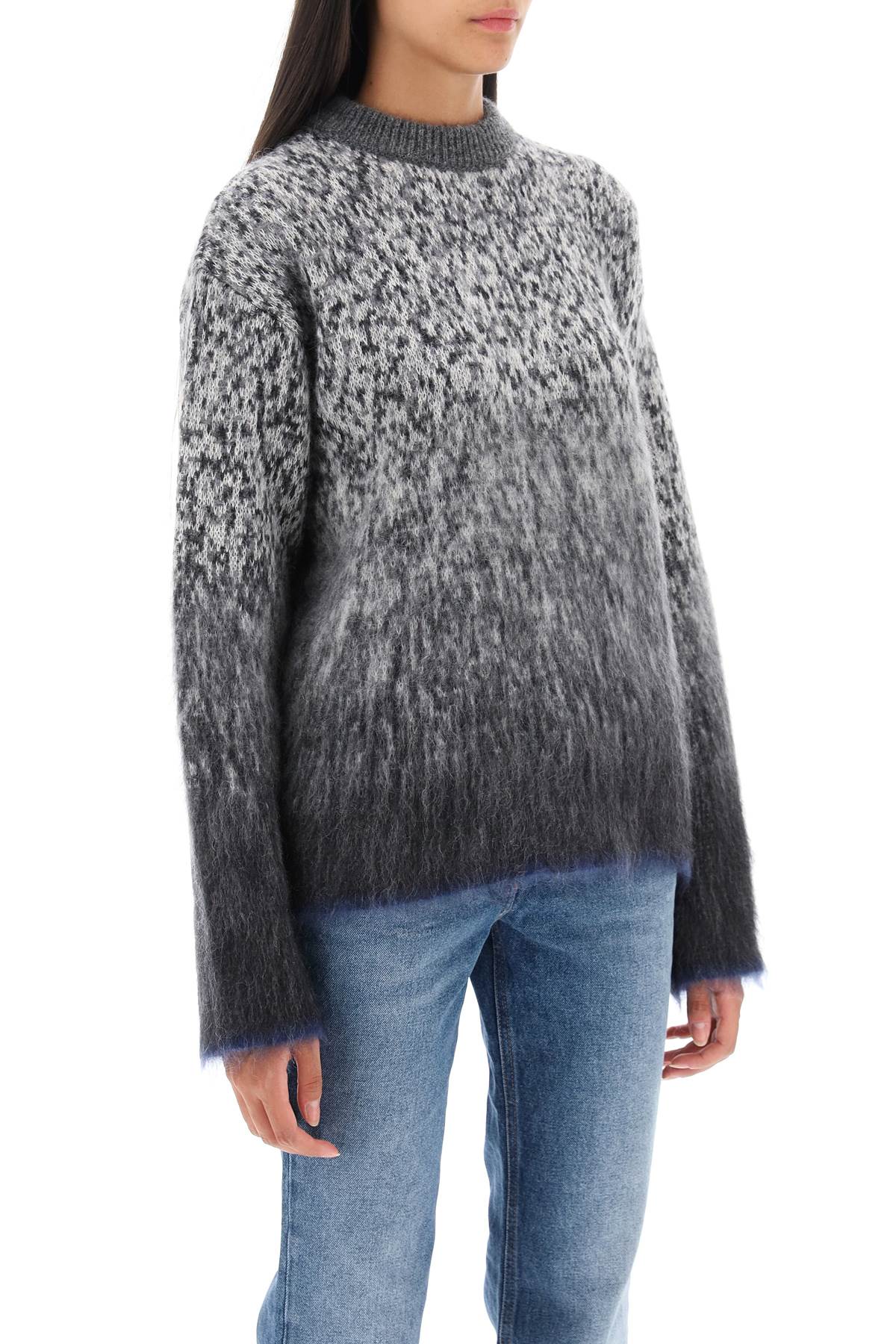 Off-white arrow mohair sweater-1