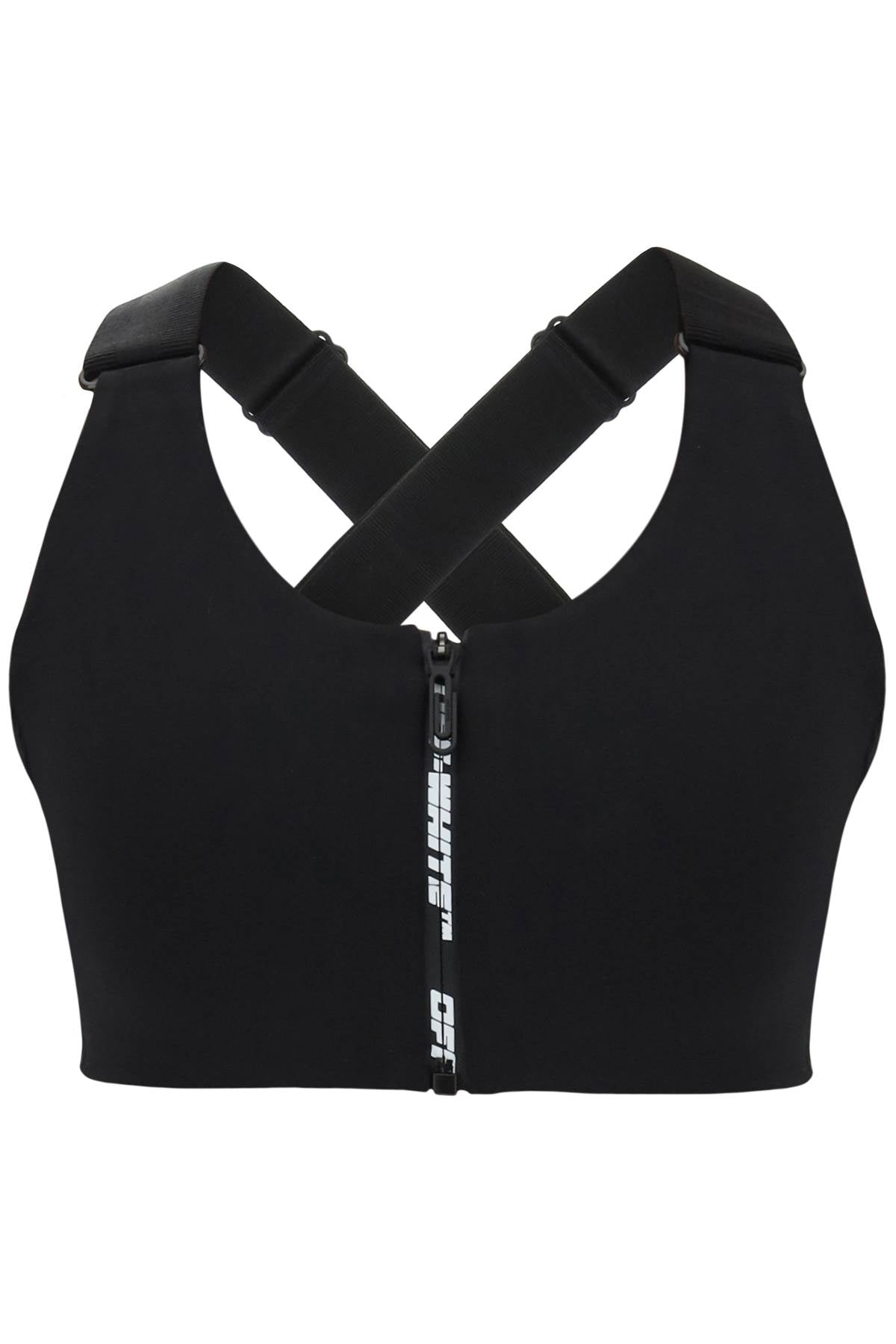 Off-white sporty crop top-0