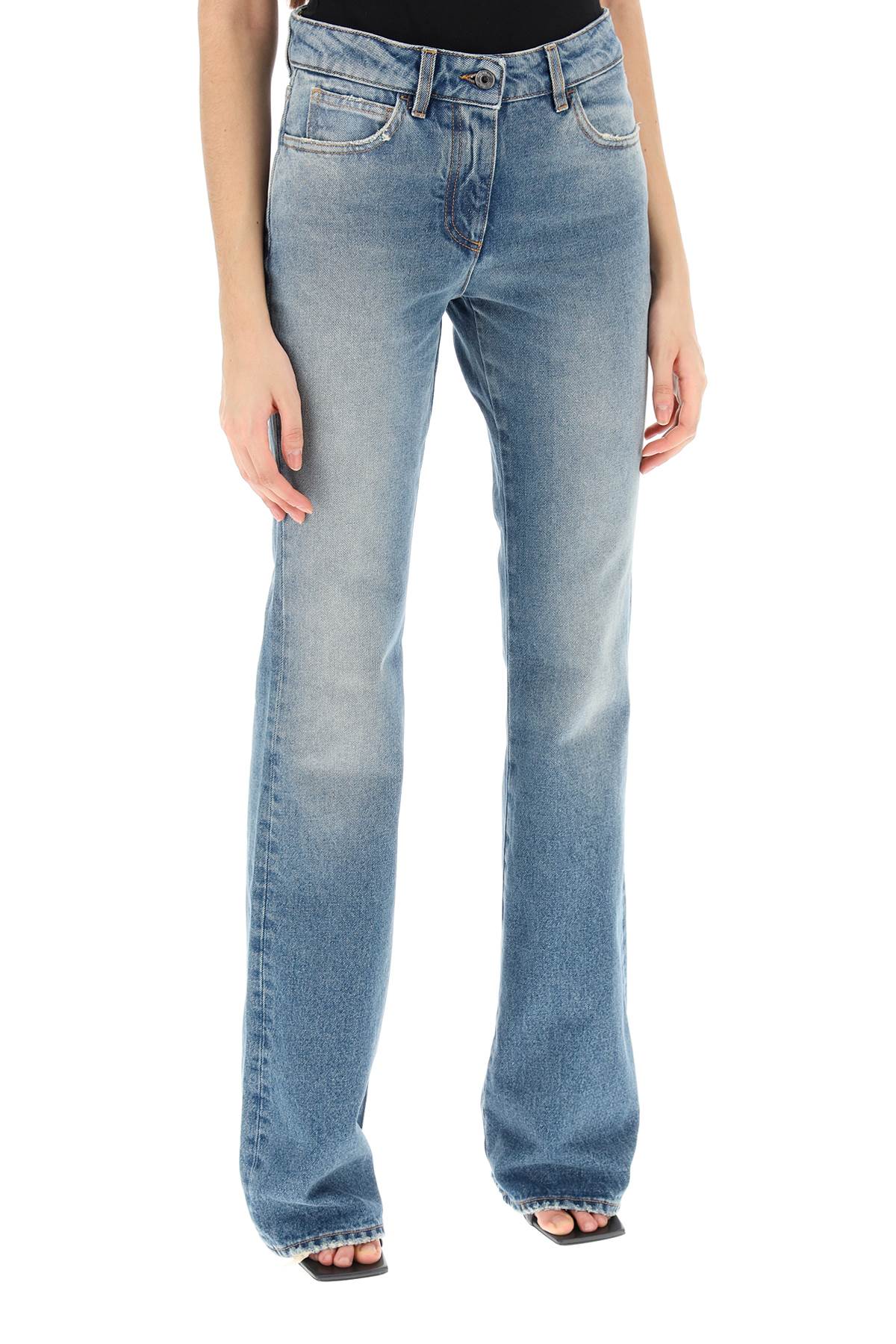 Off-white bootcut jeans-1