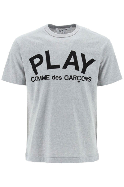 Comme des garcons play t-shirt with play print-0