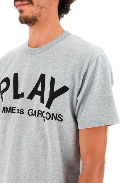 Comme des garcons play t-shirt with play print-3