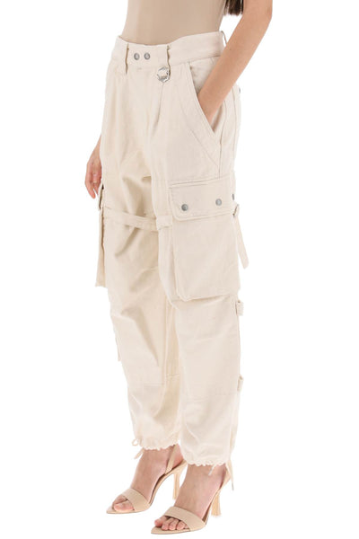 Isabel marant 'elore' cargo pants in cotton-3