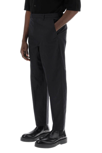 Lemaire cotton and silk carrot pants for men-3