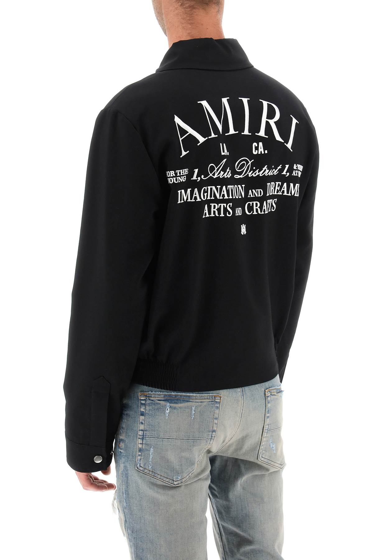 Amiri blouson jacket with arts district embroidery-2