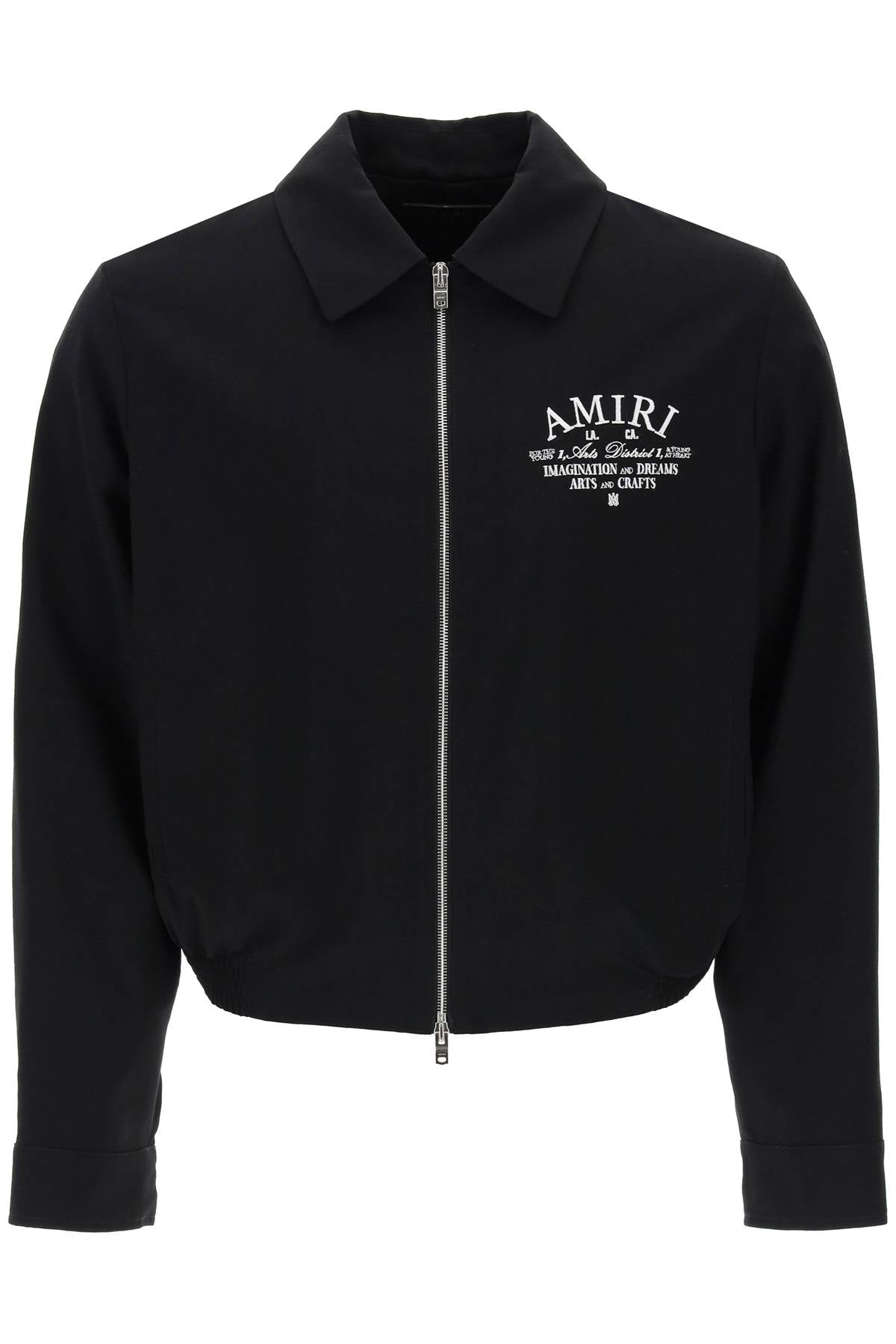 Amiri blouson jacket with arts district embroidery-0