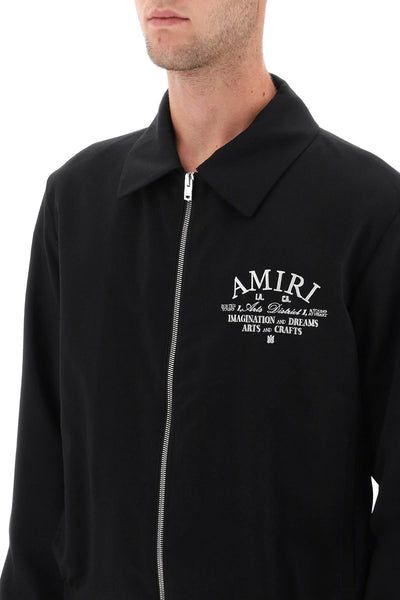 Amiri blouson jacket with arts district embroidery-3