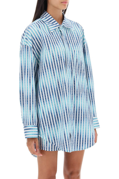 Amiri oversized striped shirt-1