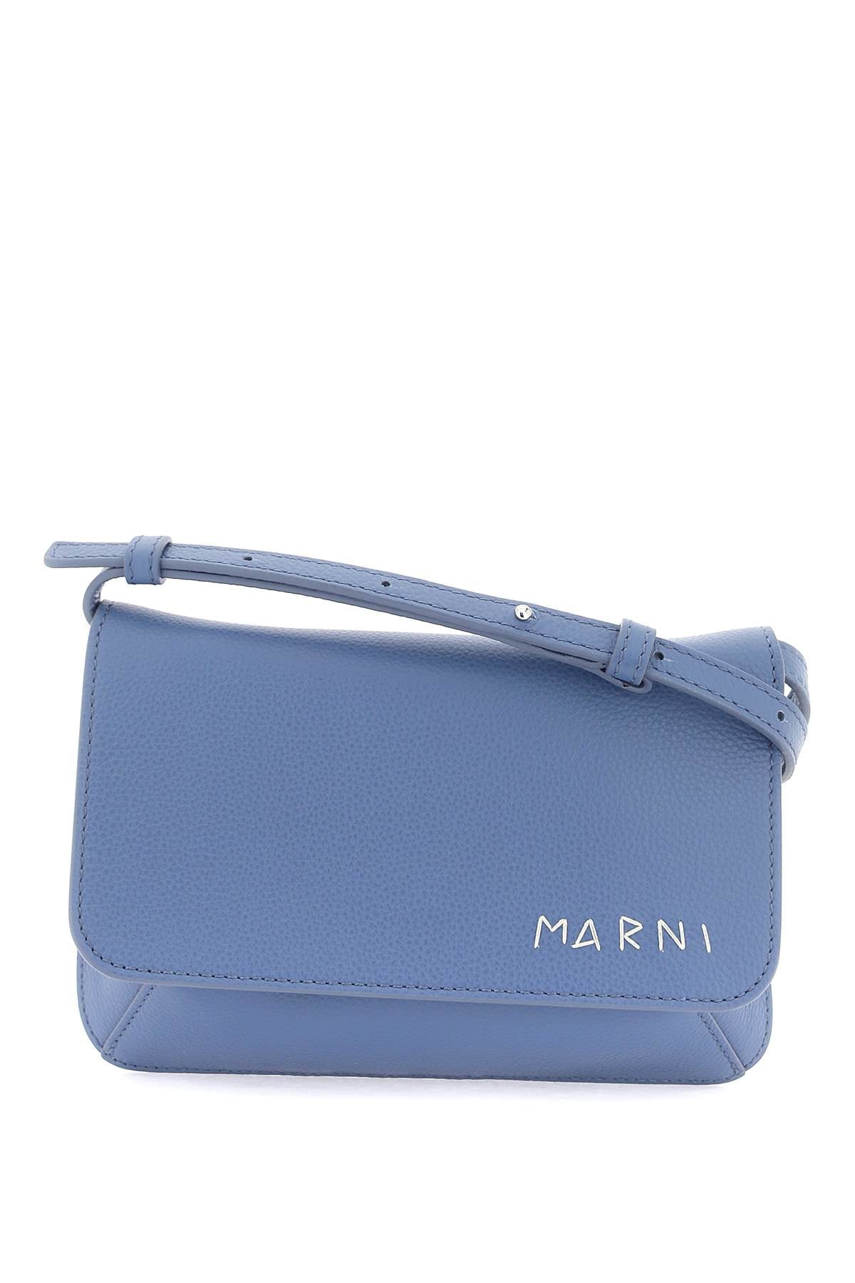 Marni flap trunk shoulder bag with-0