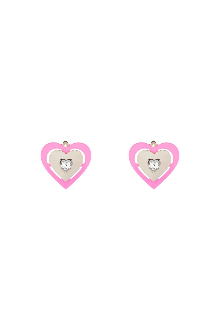 Saf safu 'pink neon heart' clip-on earrings-0