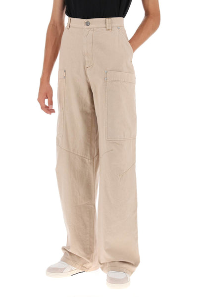 Palm angels cotton cargo pants-3