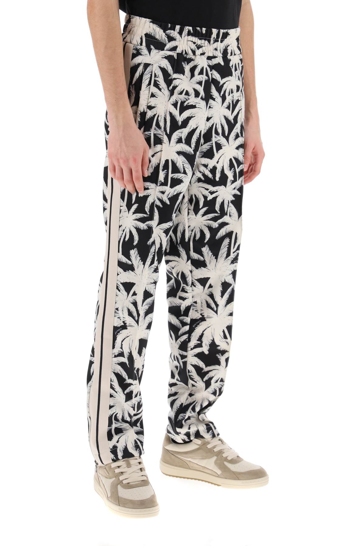 Palm angels joggers with palms print-1