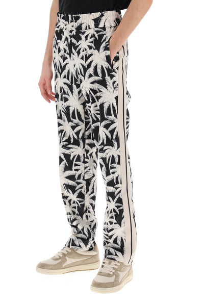 Palm angels joggers with palms print-3