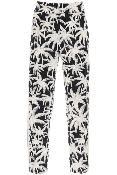 Palm angels joggers with palms print-0