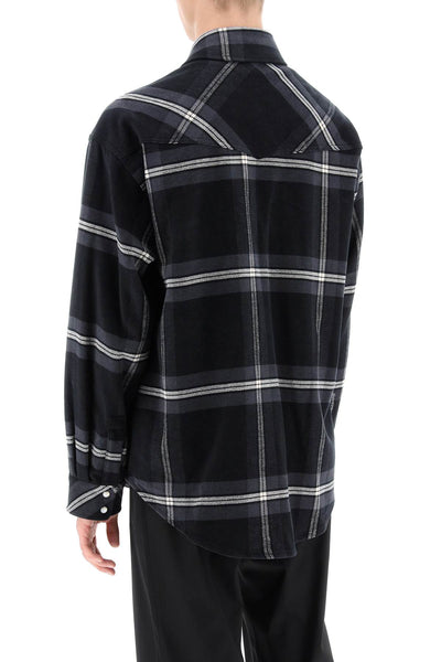 Palm angels check flannel overshirt-2
