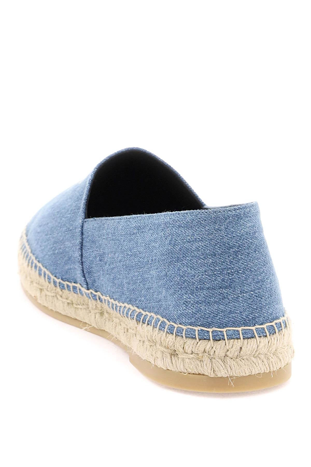 Palm angels denim espadrilles with embroidered logo-2
