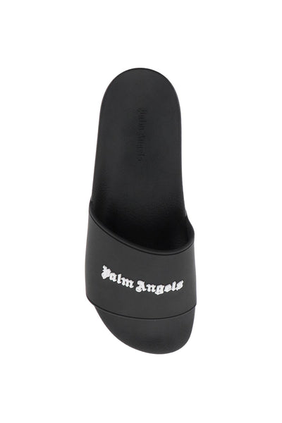 Palm angels rubber monogram slides-1