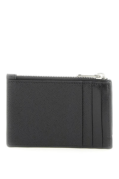 Palm angels leather cardholder with logo-2
