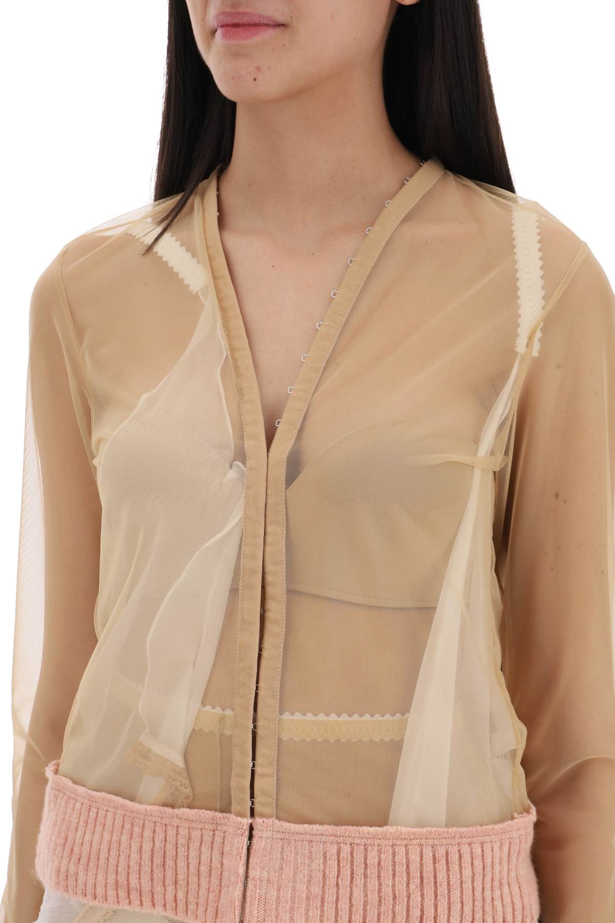Dilara findikoglu transparent long-sleeved top for a stylish-3