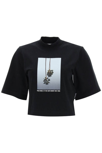 Palm angels boxy t-shirt with print-0