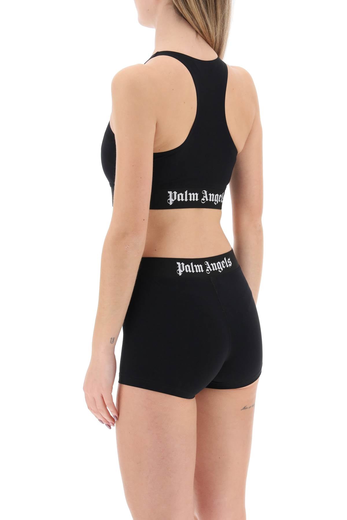 Palm angels "sport bra with branded band"-2