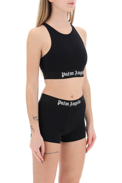 Palm angels "sport bra with branded band"-1