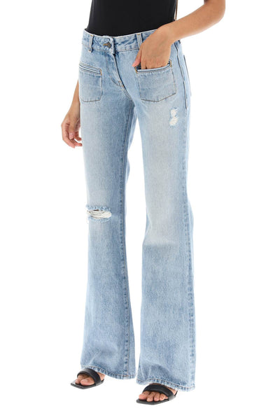 Palm angels low-rise waist bootcut jeans-3
