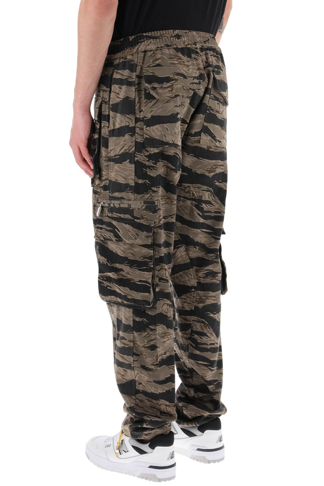 Rhude cargo pants with 'tiger camo' motif all-over-2