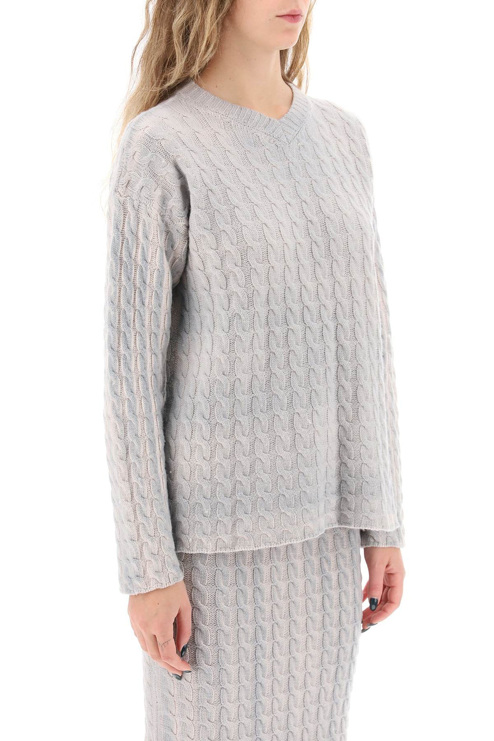 Paloma wool ainhoa cable knit sweater-1